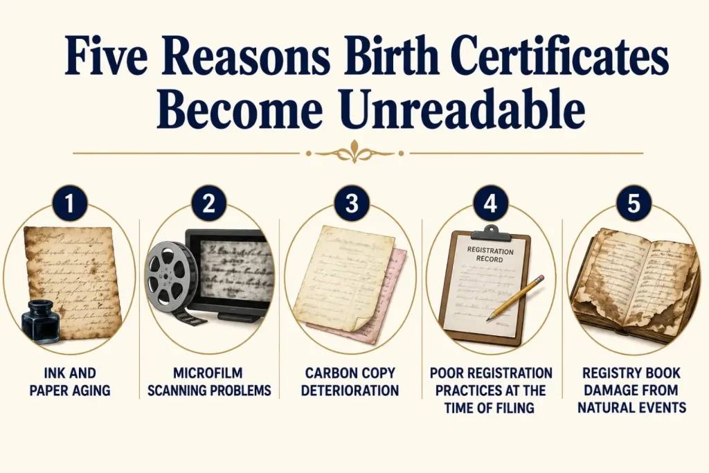 How to File a Petition When Your Birth Certificate is Blurred 1 Five Reasons Birth Certificates Become Unreadable