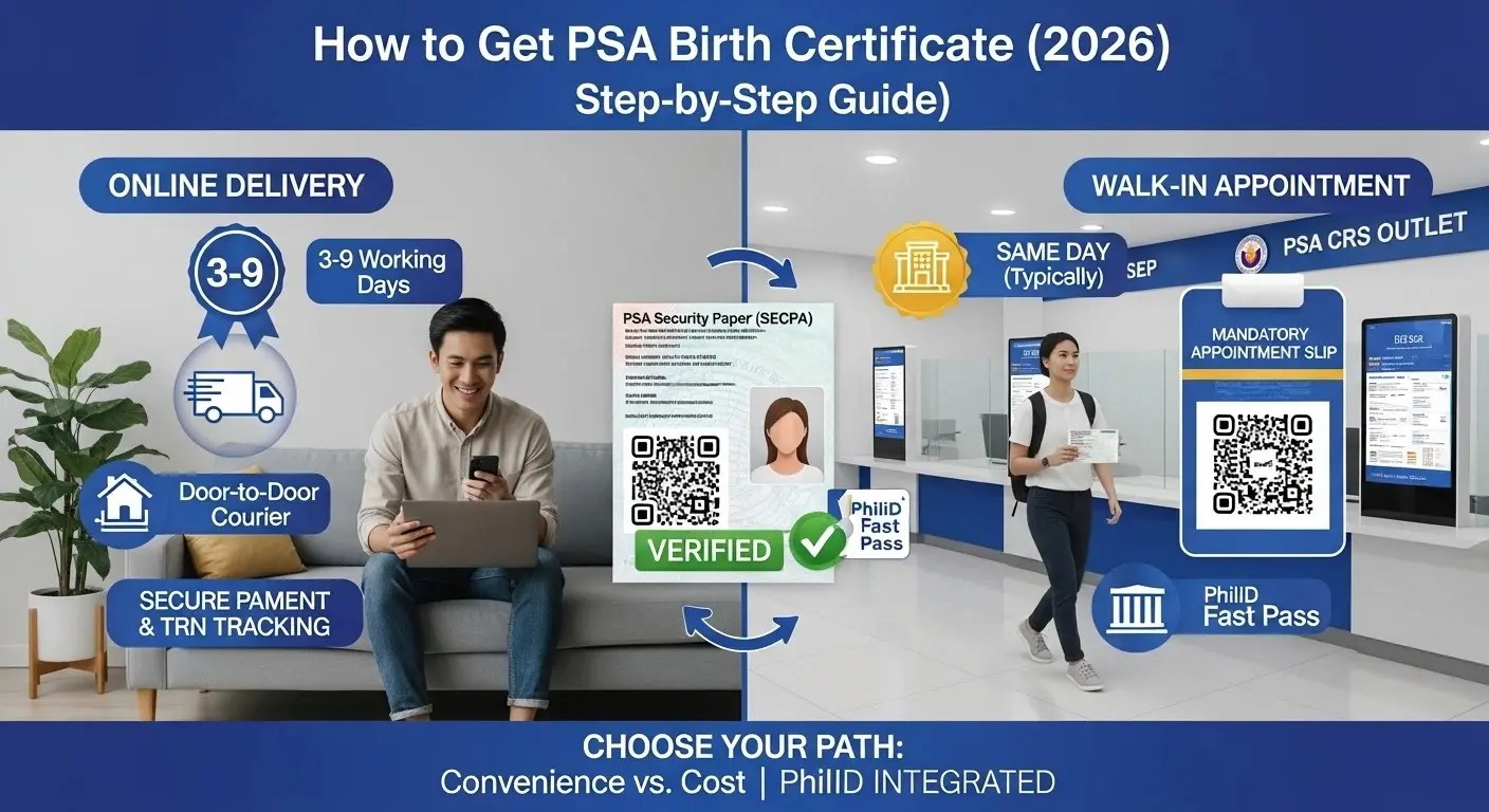 Blogs and Guide 2 Infographic-comparing-PSA-birth-certificate-online-delivery-and-walk-in-appointment-options